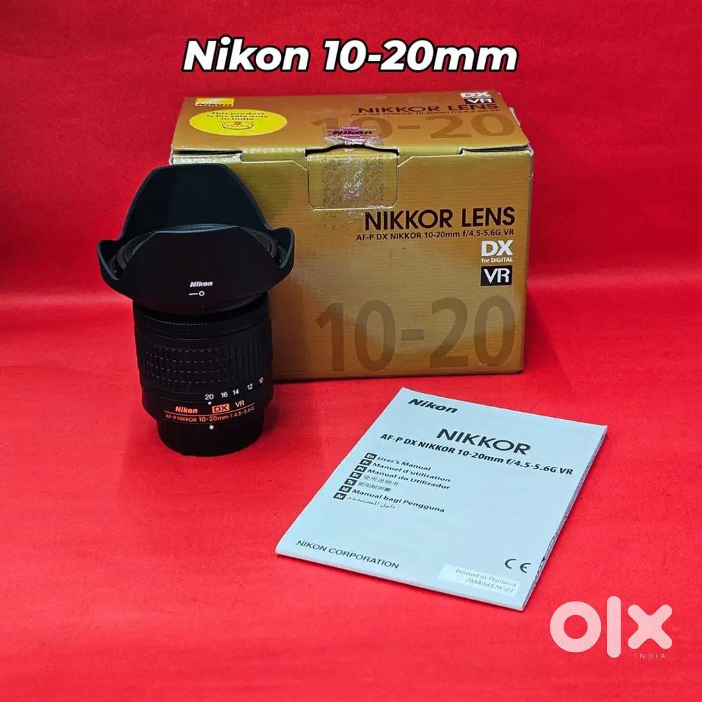 Nikon AF-P DX 10-20mm f/4.5-5.6G VR Lens for Nikon DX-Format Cameras.