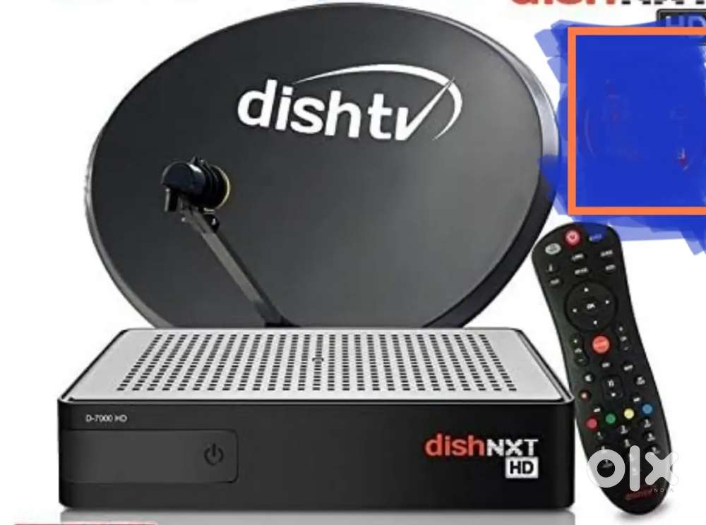 Dish Tv HD+ Setup box with cable wire.