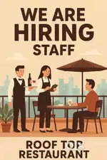 Job Opportunity – Rooftop Restaurant (Dera Bassi)