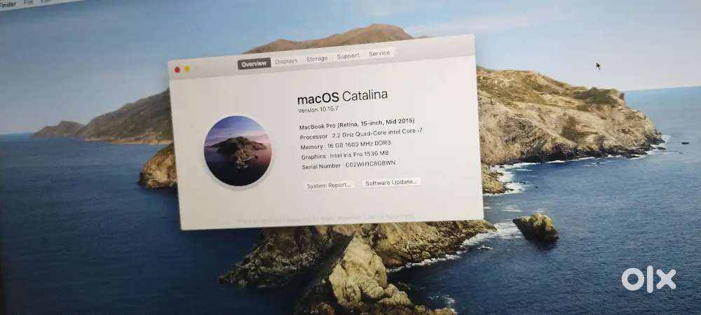 Mac's book Pro i7 processor