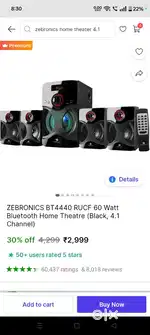 Zebronics home theatre