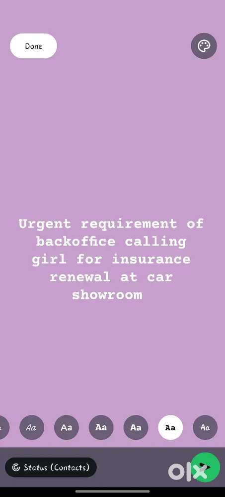 Backoffice calling job
