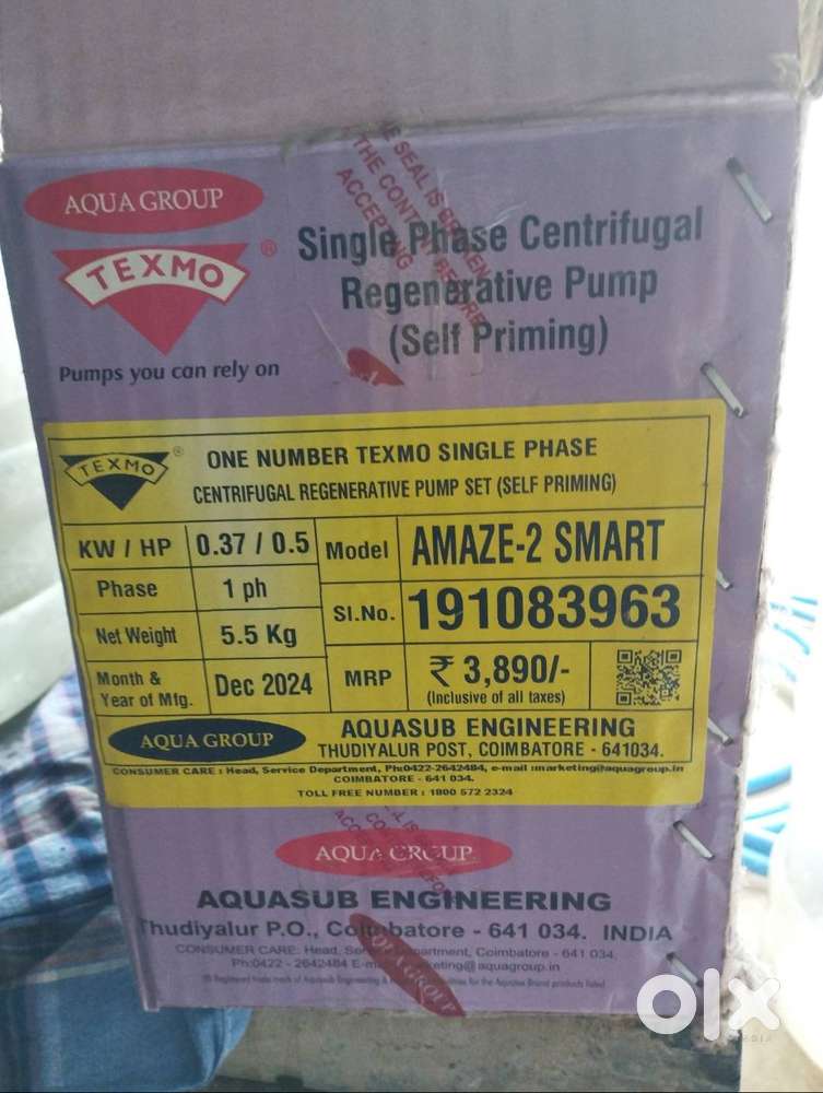 Amaze -2 Smart Texmo 0.5 hp motor