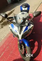 R 15 blue and white Meerut Registration New Tyres and Battery