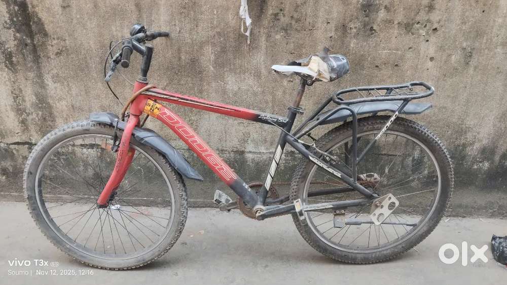 Red and black lightning bird cycle