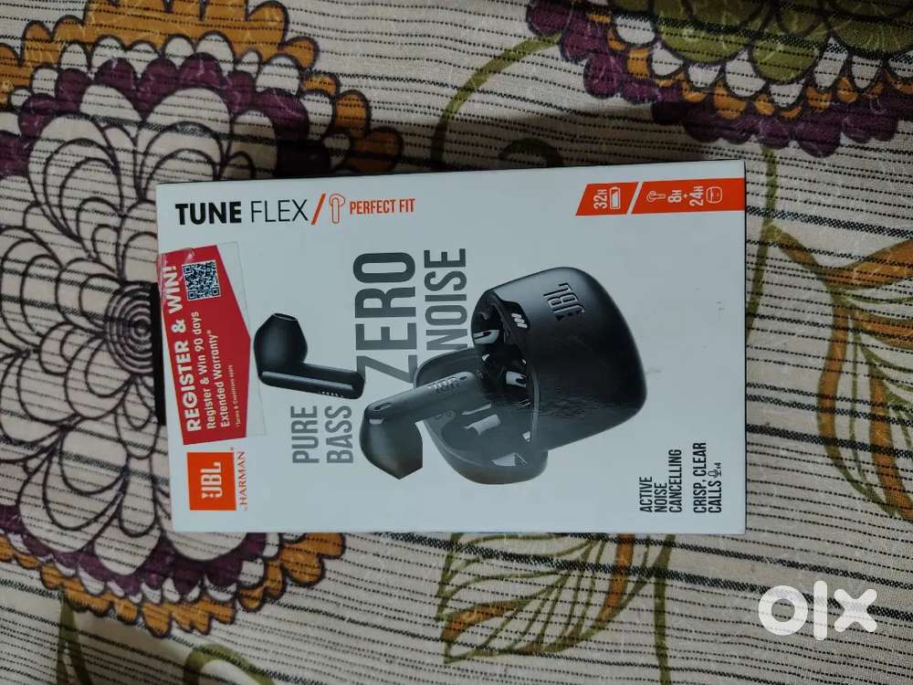 JBL flex tws earbuds with box