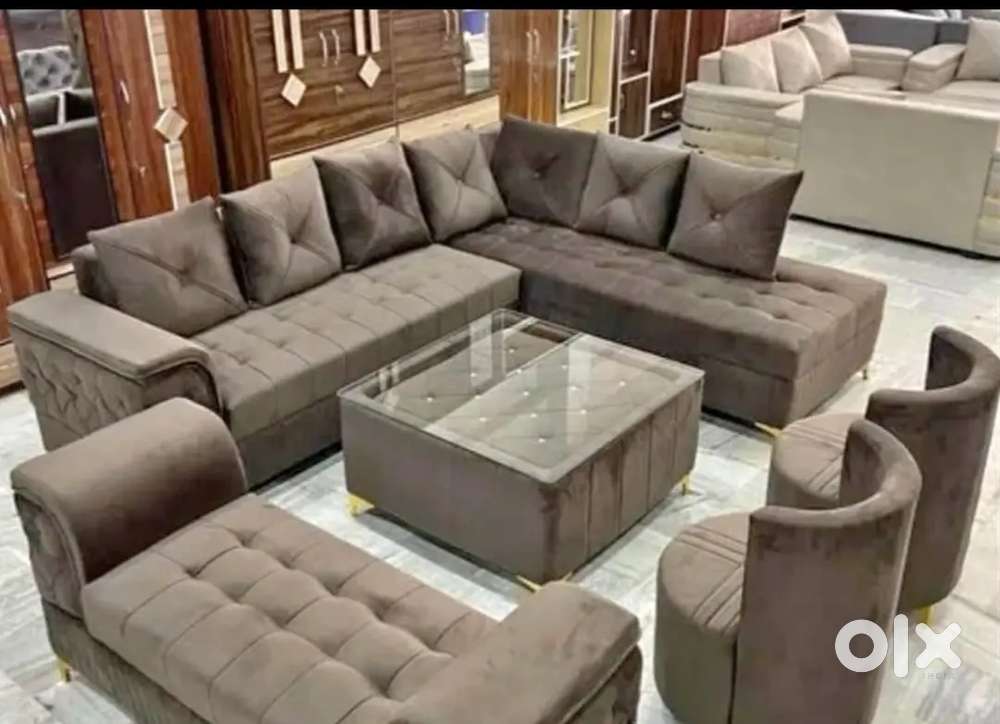 3 seater sofa with designing handle and longer and beautiful colour