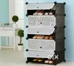 Portable shoe rack organizer