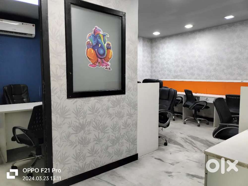 1 cabin 7 seat office space for rent in noida near metro station