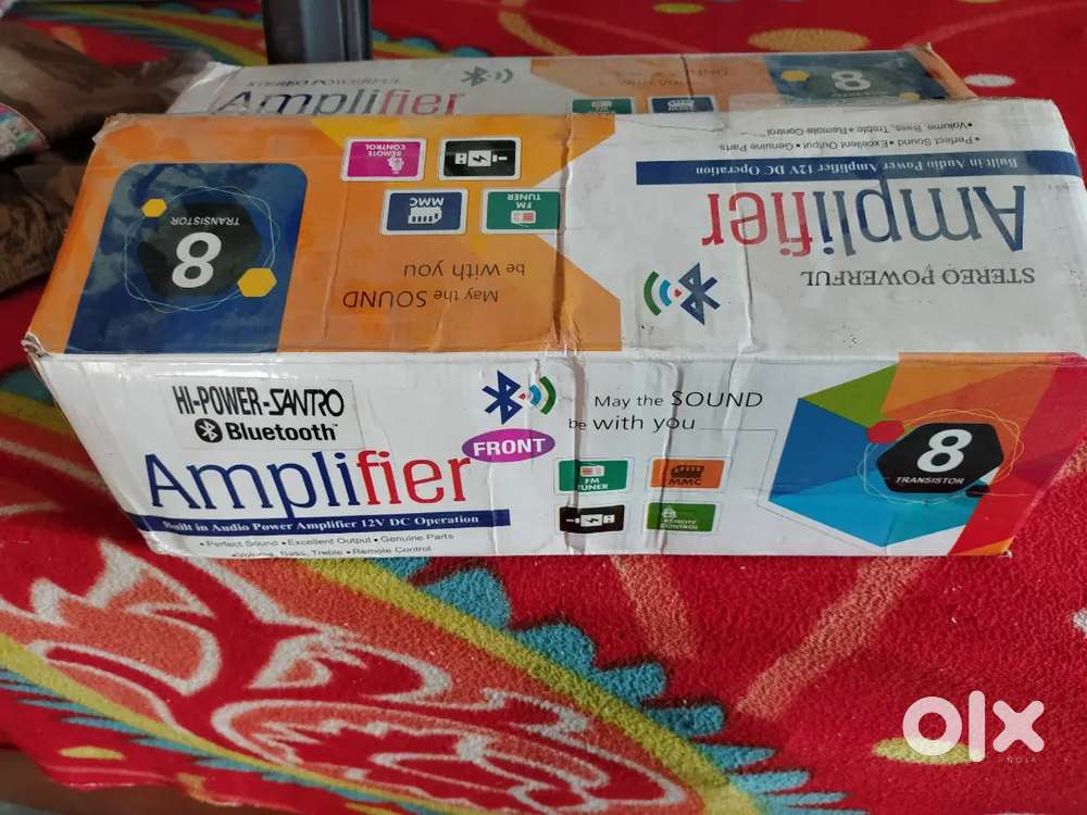 Dj amplifier blutooth mic sb hai ekdm new hai 8 transistor wala hai