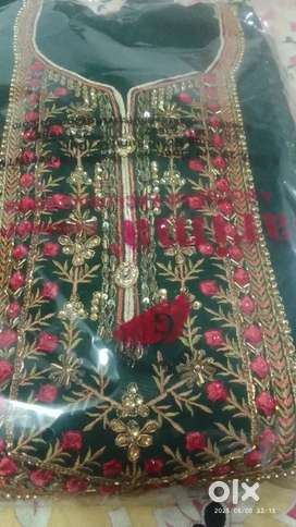 B m  jarat suit jaypuri bag pirint hevi kalmkari our bhi kafi werayti