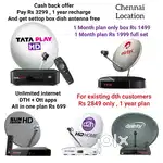 AIRTEL DTH ! TATÀ ! SUNDIRECT ! PLÀY ! DISHTV ! VIDEOCON D2H ! LED TV