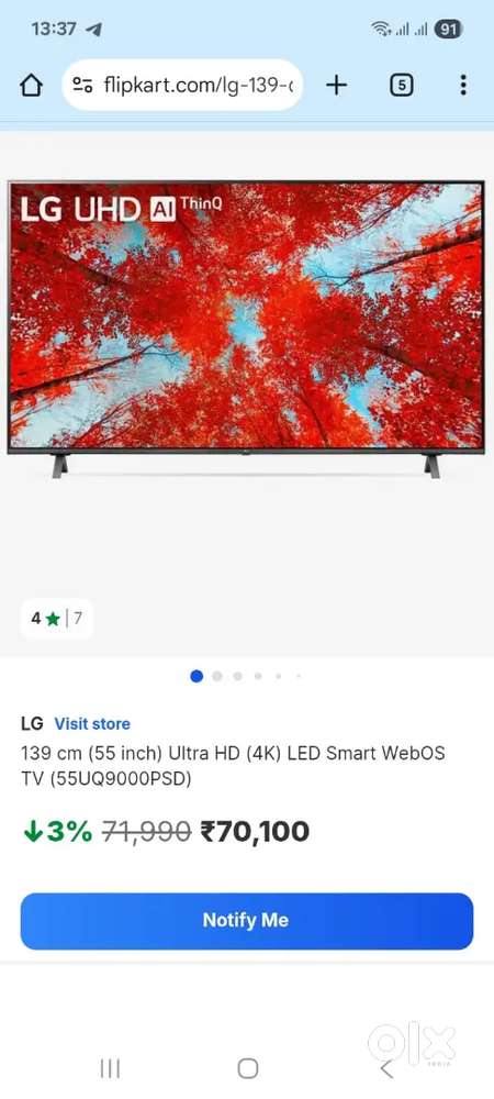 Lg 55 inches 4k UHD LED TV