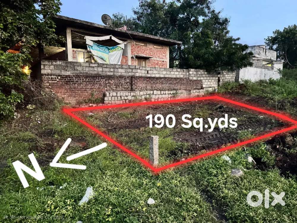 190 sq.yards, North facing, Excellent plot in Nalgonda Centre of city