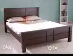 New 4*6 wooden double cot+mattress only 6999
