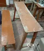 Desk and bench
