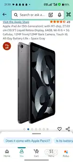 Box pack Ipad 5th Gen wifi + 5g