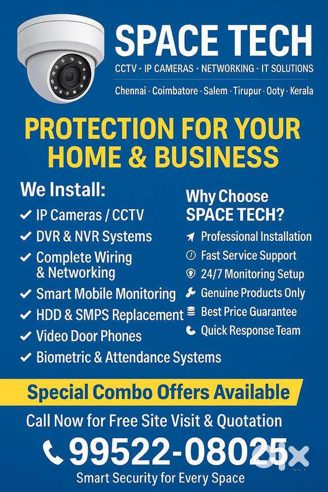  CCTV Installation & IT Services – All Over Tamil Nadu
