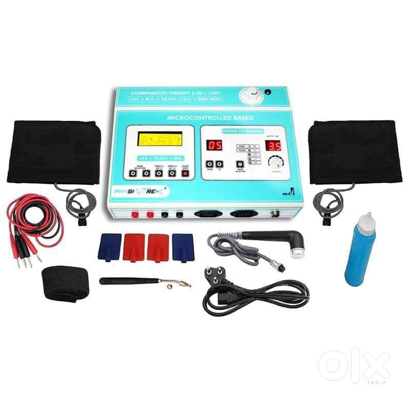Physiogears 5 In 1 IFT MS Tens Ultrasonic Therapy Machine Combo