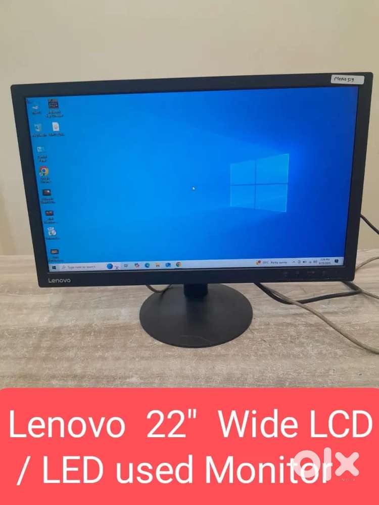Lenovo  22  Wide LCD used Monitor
