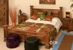 Brand new solid wooden storage double bed