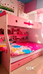 Bed set for kids with mattress(Bunk bed)
