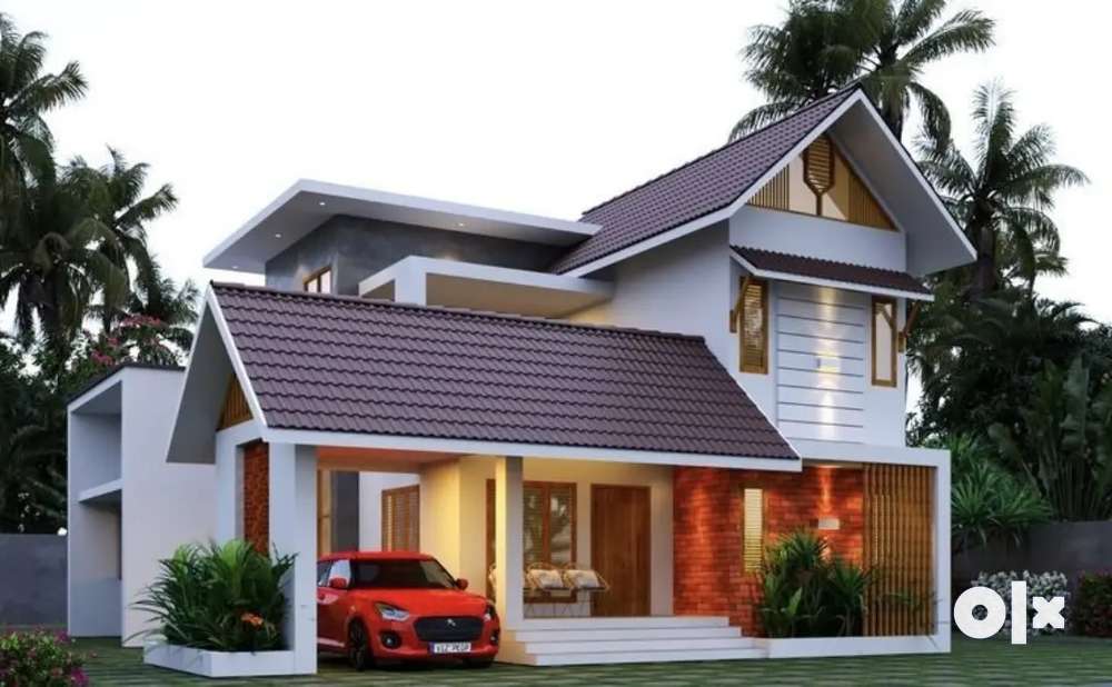 Modern slope roof home