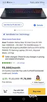 Acer Predator Gaming laptop
