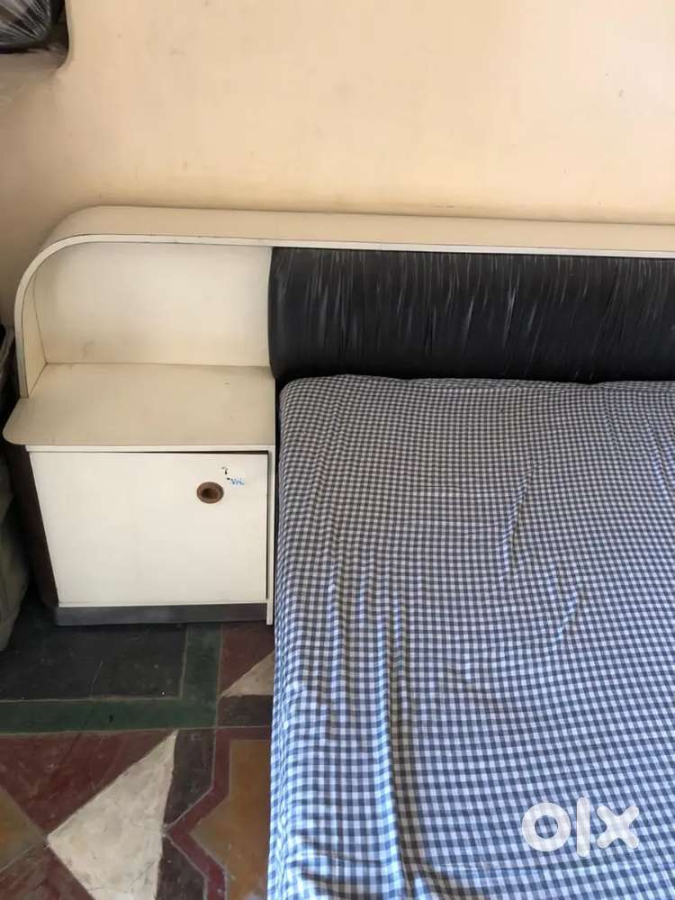 Stylish Double bed with 2 side tables