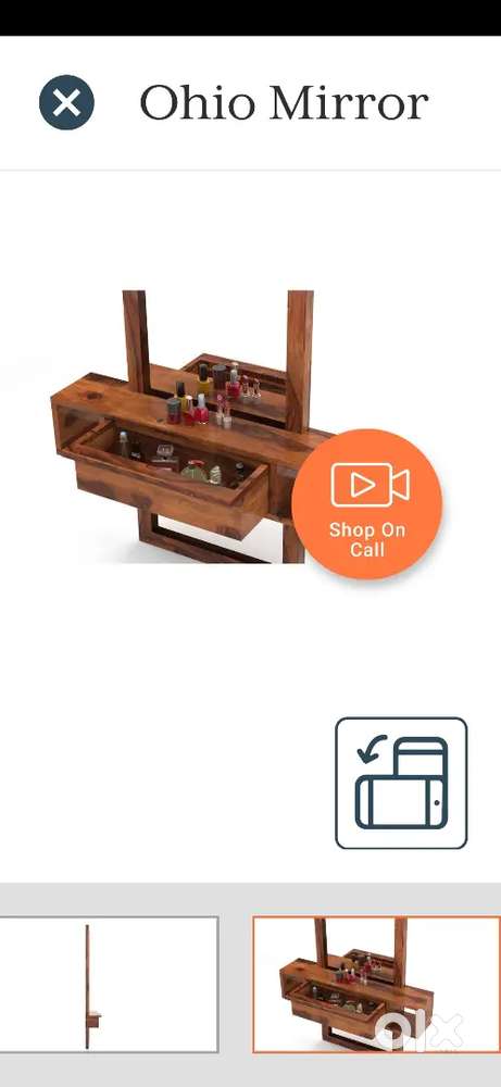 Branded wall hanging dressing table with drawer