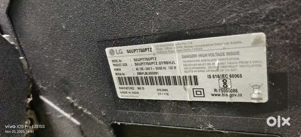 LG 50 inch LED TV for sale