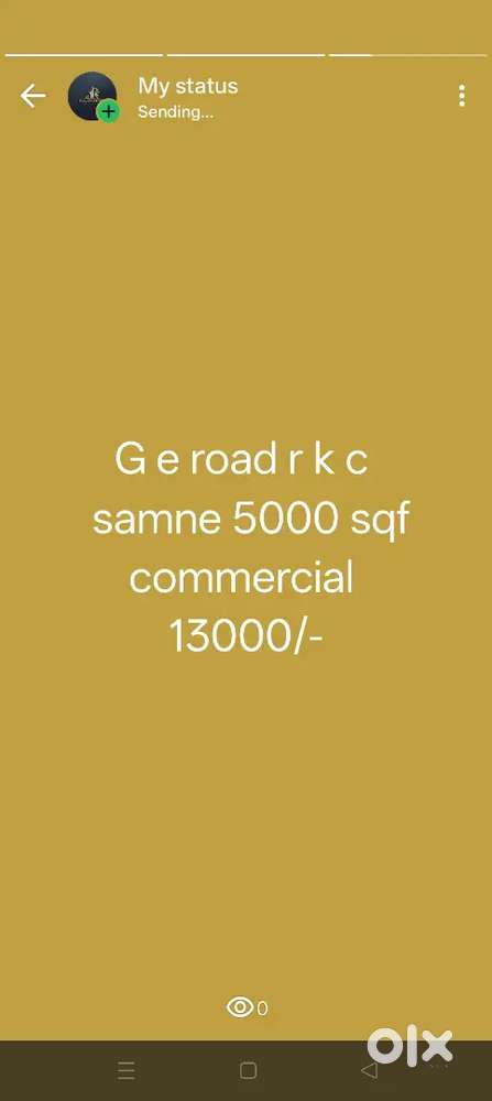 Commercial property 5000 sqft in frot of rajkumar collage g e road
