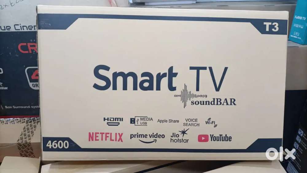 40 inch smart android frameless led tv with live 600 channel free