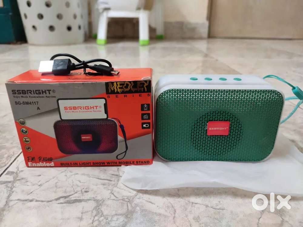 New SSBRIGHT Speaker Bluetooth, Fm radio, Sd card,USB Port All Support