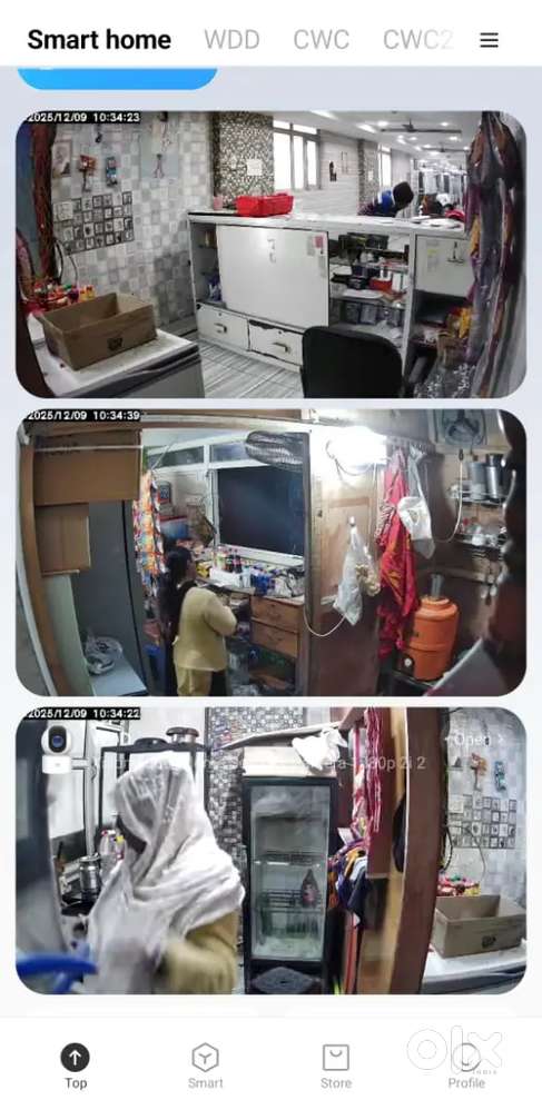 Helping staff in kitchen