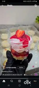 Cake pudding and cup cake