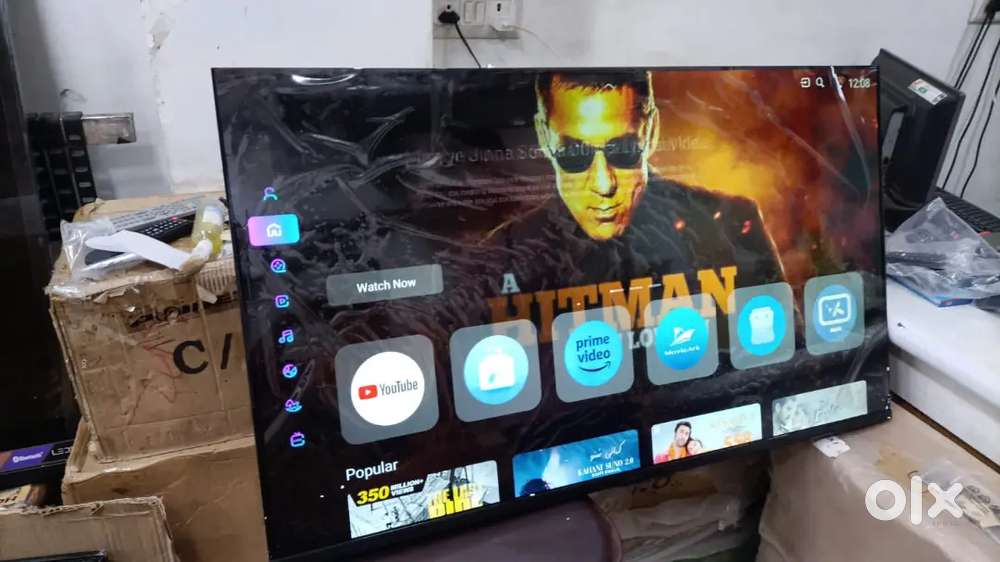 40 inch smart android frameless led tv 600 free channel voice remote
