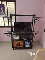 TV cabinet with three partions with high quality stand