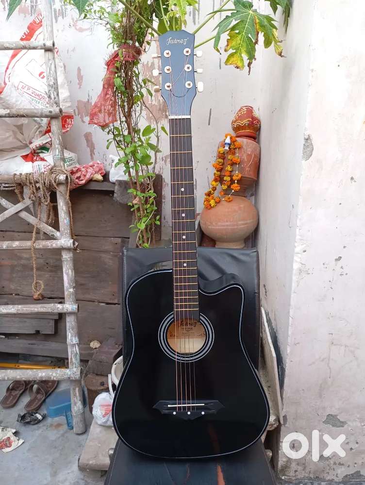 Guitar 2 months old black colour