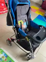 Baby pram blue color