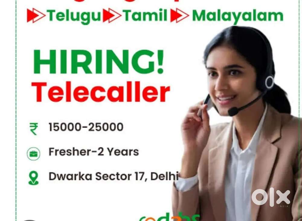 Malayalam speaking Telecaller wanted in perundurai