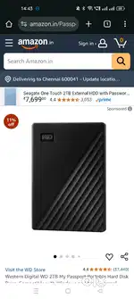 WD 2TB passport