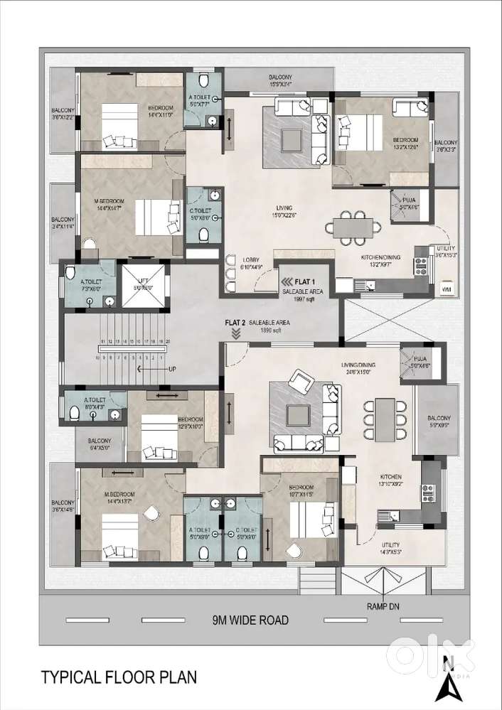 New Luxurious 3BHK Flats available at Shirur Park Vidya Nagar