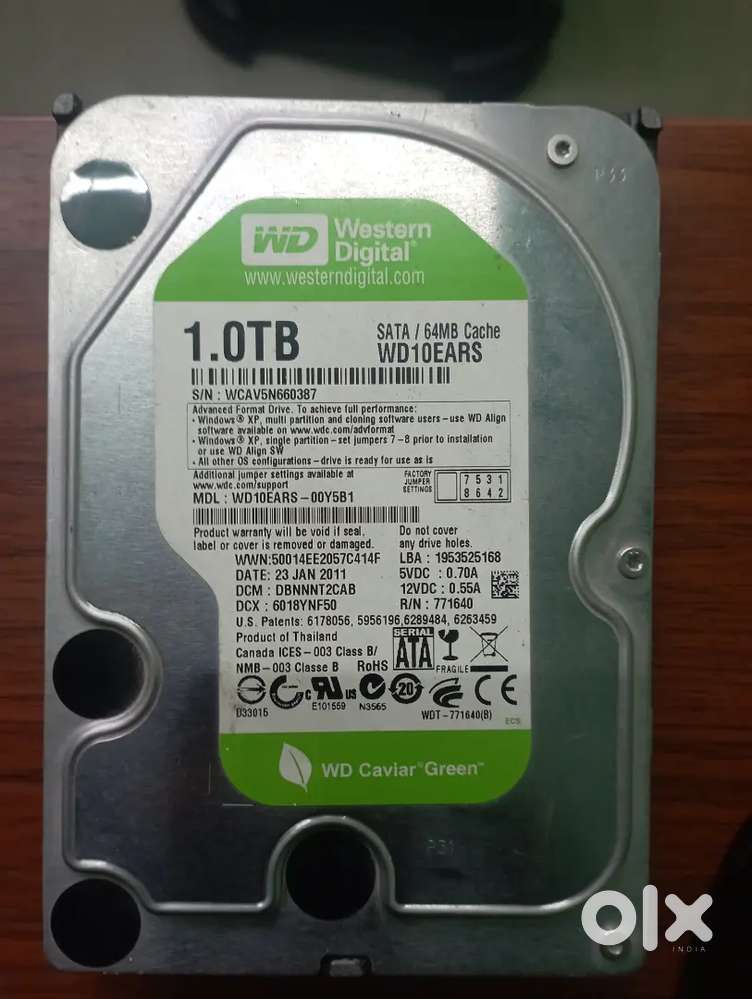 USED 1TB WD HDD AVAILABLE