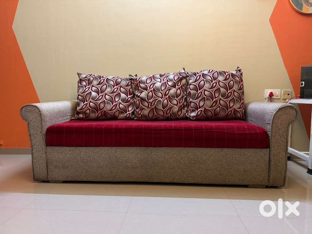 3 Seater Sofa with Wooden frame and storage box