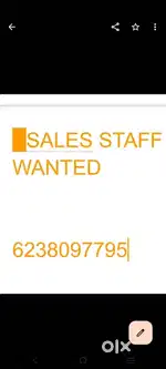 Sales man for shop