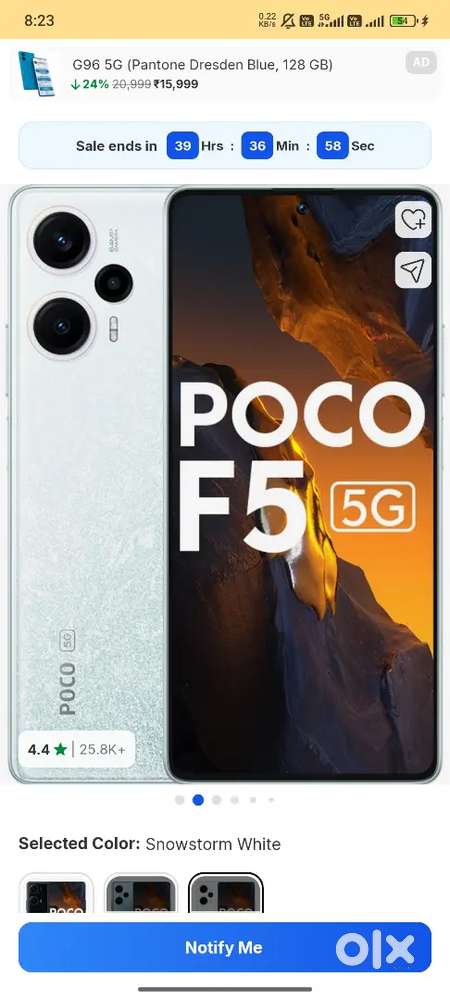 Poco F5 Full Condition Me hai urgent sell hai 1 year old hai phone