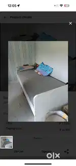 Ikea single bed with mattress
