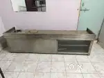 Commercial Stainless Steel Kitchen Counter with Gas Stove/Heater