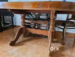 Teak dining table 6 seater